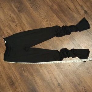 Steele Black Stacked Ruched Gathered Butt Leggings A6